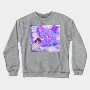 DAISY SO PRETTY Ultra Violet and Blue Crewneck Sweatshirt